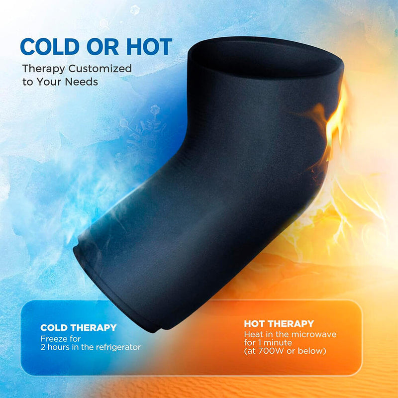 Almofadas de gel para joelhos, cotovelos e articulações, terapia de calor e frio para tratamento da dor