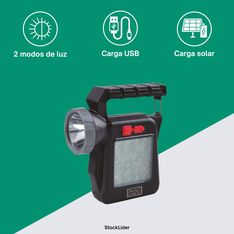 Candeeiro Solar Portátil