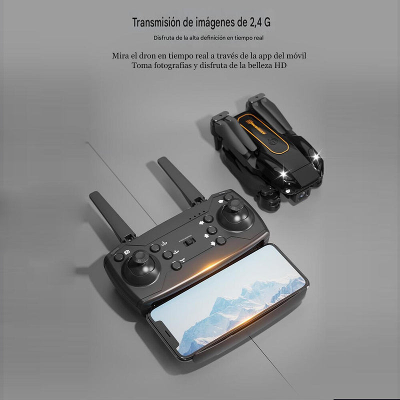 Drone com câmara grande angular HD e estojo incluído