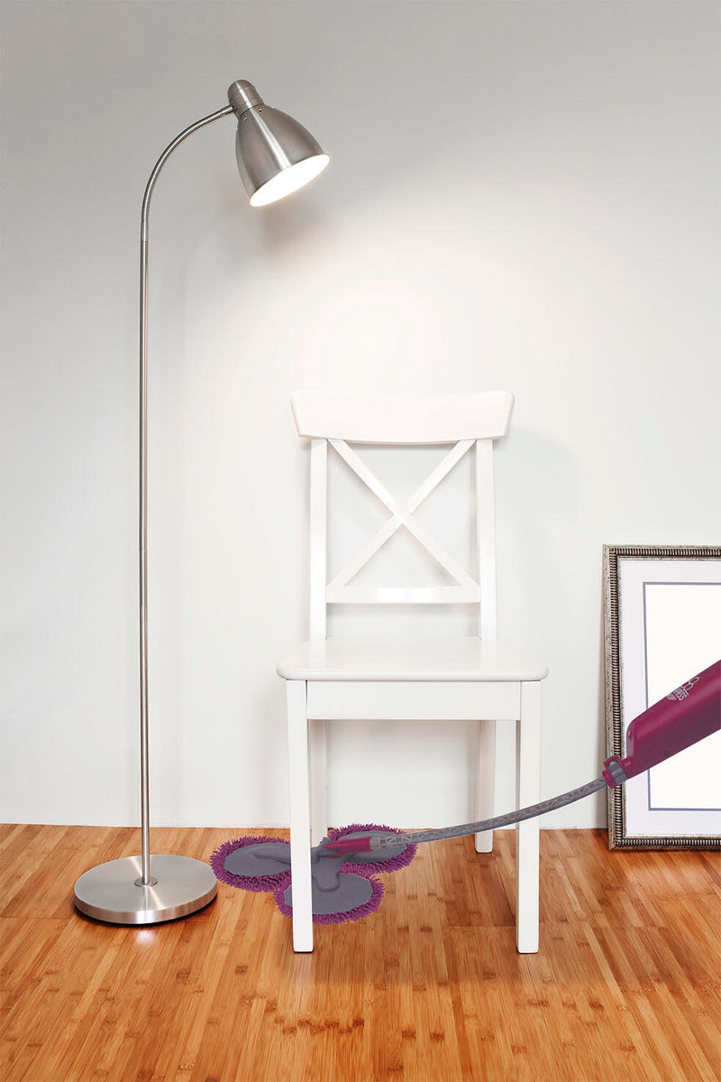 Mopa Tripla de Microfibra com Cabeçais Rotativos Pulverizadores e Braço Extensível